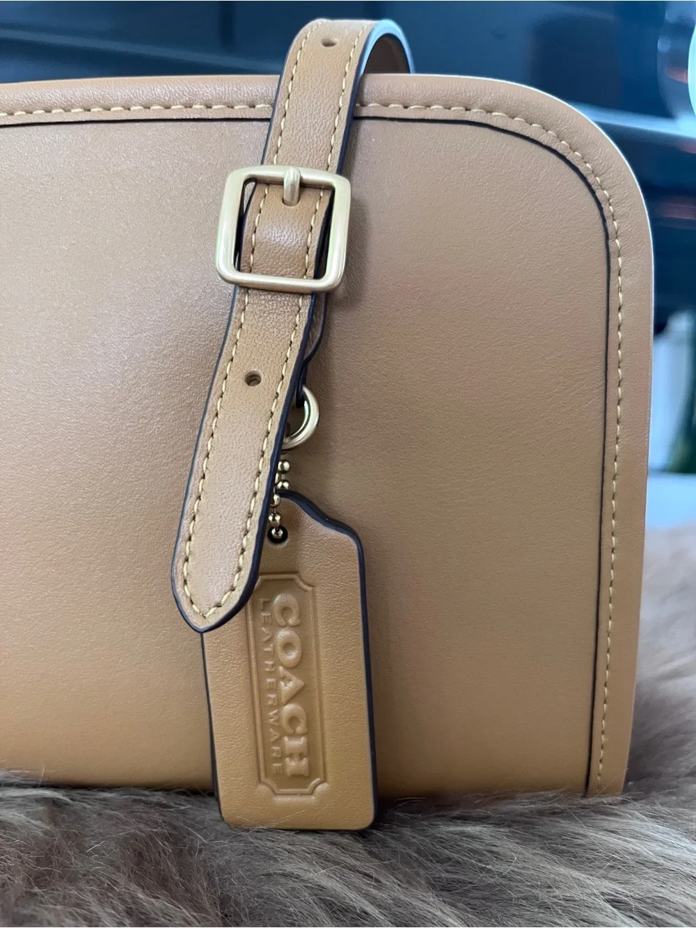 NEW Coach Swing Zip Leather Shoulder Bag